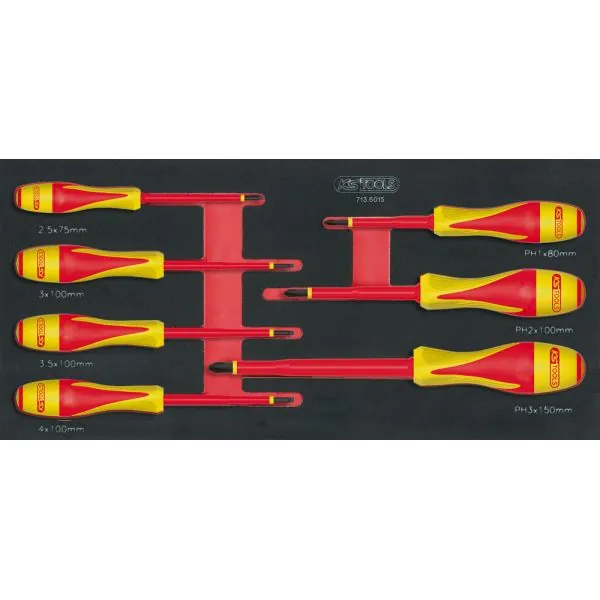 Module de tournevis isolés 1000V ULTIMATE® Fente - | Vis bois | Ekibat
