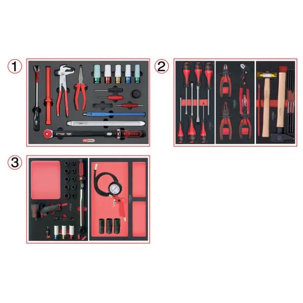 Composition d'outils spéciale roue pour servante . 60 | Rangement atel