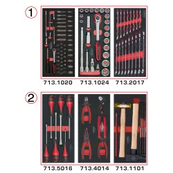 Composition d'outils 2 tiroirs pour servante . 114 | Rangement atelier