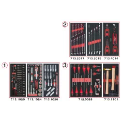Composition d'outils 3 tiroirs pour servante . 158 | Rangement atelier