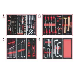 Composition d'outils 4 tiroirs pour servante . 173 | Rangement atelier