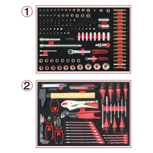 Composition d’outils pour servante 184 pièces KSTOOLS 714.0184 | Range
