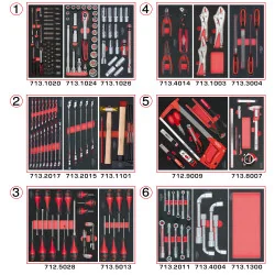 Composition d'outils 6 tiroirs pour servante . 202 | Rangement atelier