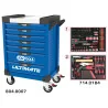 Servante ULTIMATE bleue 7 tiroirs équipée de 184 | Rangement atelier |
