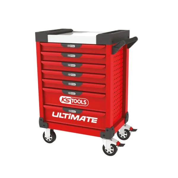 Servante ULTIMATE rouge . 7 tiroirs KSTOOLS 809.0007 | Rangement ateli