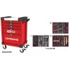 Servante ULTIMATE rouge 5 tiroirs équipée de 158 | Rangement atelier |