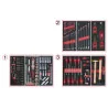 Servante ULTIMATE rouge 5 tiroirs équipée de 158 | Rangement atelier |
