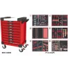 Servante ULTIMATE rouge 9 tiroirs équipée de 429 | Rangement atelier |