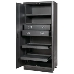 Armoire de rangement haute à 2 tiroirs . | Rangement atelier | Ekibat