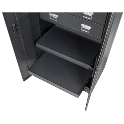 Armoire de rangement haute à 2 tiroirs . | Rangement atelier | Ekibat