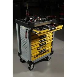 Servante ULTIMATE grise et jaune . 7 tiroirs | Rangement atelier | Eki