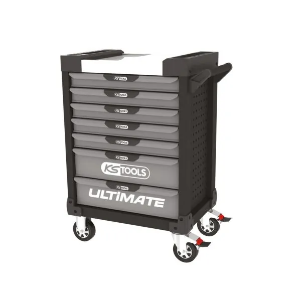 Servante ULTIMATE noire et grise . 7 tiroirs | Rangement atelier | Eki