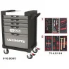 Servante ULTIMATE grise et noire 5 tiroirs équipée | Rangement atelier