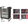 Servante ULTIMATE grise et noire 5 tiroirs équipée | Rangement atelier