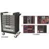 Servante ULTIMATE grise et noire 7 tiroirs équipée | Rangement atelier