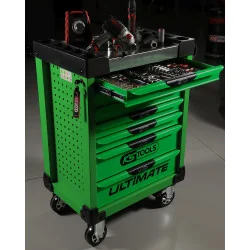 Servante ULTIMATE verte . 7 tiroirs KSTOOLS 817.0007 | Rangement ateli