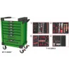 Servante ULTIMATE verte 7 tiroirs équipée de 263 | Rangement atelier |