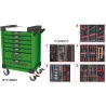 Servante ULTIMATE verte 7 tiroirs équipée de 311 | Rangement atelier |