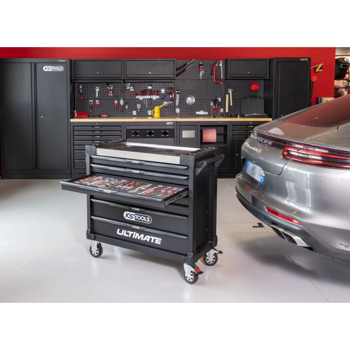 Servante ULTIMATE XL 7 tiroirs équipée de 428 | Rangement atelier | Ek