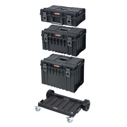 Ensemble de caisses SCM avec chariot de transport . 4