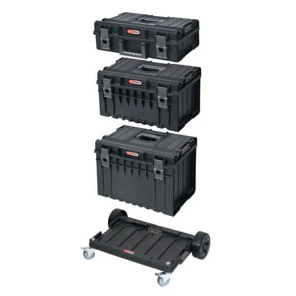 Ensemble de caisses SCM avec chariot de transport | Levage & Manutenti