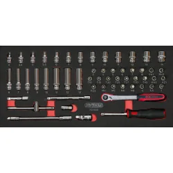 Servante RACING 7 tiroirs équipée de 158 outils | Rangement atelier |