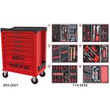 Servante RACING 7 tiroirs équipée de 202 outils | Rangement atelier |