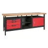 Etabli professionnel d'atelier 1 porte et 3 tiroirs | Rangement atelie