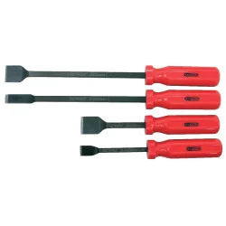 Coffret de 4 grattoirs emmanchés désaxés de 10° | Rangement atelier |