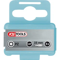 Boîte de 5 embouts POZIDRIV INOXplus PZ3 L. | Tournevis & Embouts | Ek
