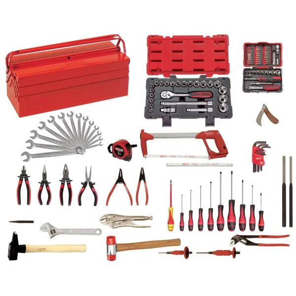 Composition d'outils pour la mécanique générale 131 pcs | Clés & Douil