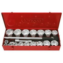 Coffret de douilles et accessoires 1" . 22 | Clés & Douilles | Ekibat