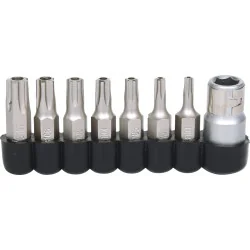 Jeu d'embouts de vissage TORX percé 5 pans | Vis bois | Ekibat