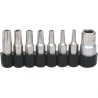 Jeu d'embouts de vissage TORX percé 5 pans | Vis bois | Ekibat