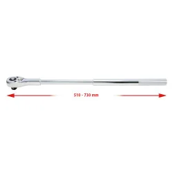 Cliquet téléscopique 3/4" - 24 dents - L.510 | Clés & Douilles | Ekiba