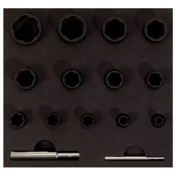 Coffret douilles à chocs pour vis et écrous | Vis bois | Ekibat