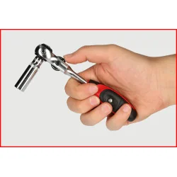 Cliquet MODIFIX 1/4" à tête pivotante et poignée | Vis bois | Ekibat