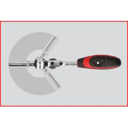 Cliquet MODIFIX 1/4" à tête pivotante et poignée | Vis bois | Ekibat