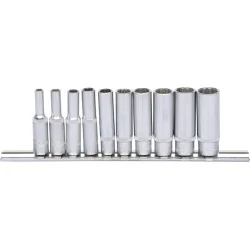 Rail de 10 douilles ULTIMATE® 1/4'' 12 pans | Vis bois | Ekibat
