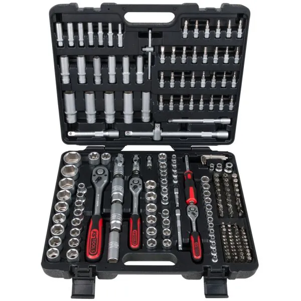 Coffret douilles et accessoires 1/4-3/8-1/2 . 195pcs KSTOOLS | Vis boi