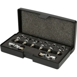 Coffret de 8 douilles tournevis articulées TORX® 1/4'' | Vis bois | Ek