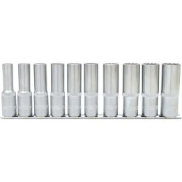Jeu de douilles longues 12 pans 1/2" . | Boulonnerie | Ekibat