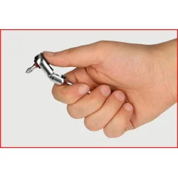 Mini cliquet porte-embouts réversible articulé 1/4’’ 72 dents | Vis bo