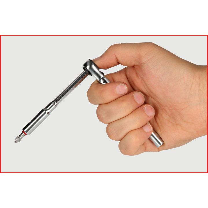 Mini cliquet porte-embouts réversible articulé 1/4’’ 72 dents | Vis bo