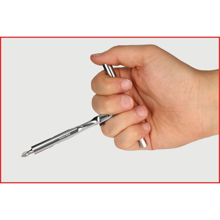 Mini cliquet porte-embouts réversible articulé 1/4’’ 72 dents | Vis bo