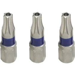 Embouts TORX percés T8 à code couleur L. | Vis bois | Ekibat
