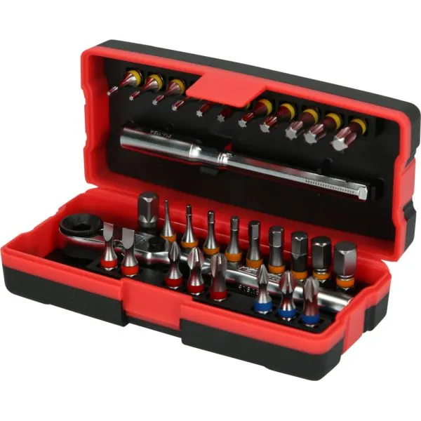 Coffret de 28 embouts de vissage 1/4" à | Vis bois | Ekibat