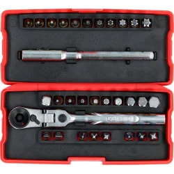 Coffret de 28 embouts de vissage 1/4" à | Vis bois | Ekibat