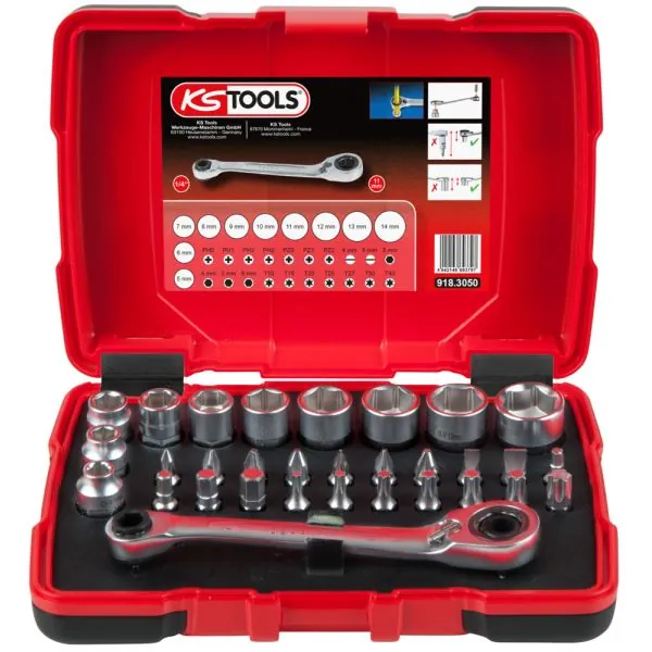 Coffret de douilles traversantes de 5 à 14mm | Vis bois | Ekibat
