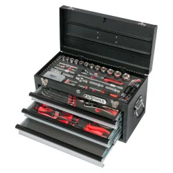 Coffre à outils ULTIMATE équipé - 3 tiroirs | Vis bois | Ekibat